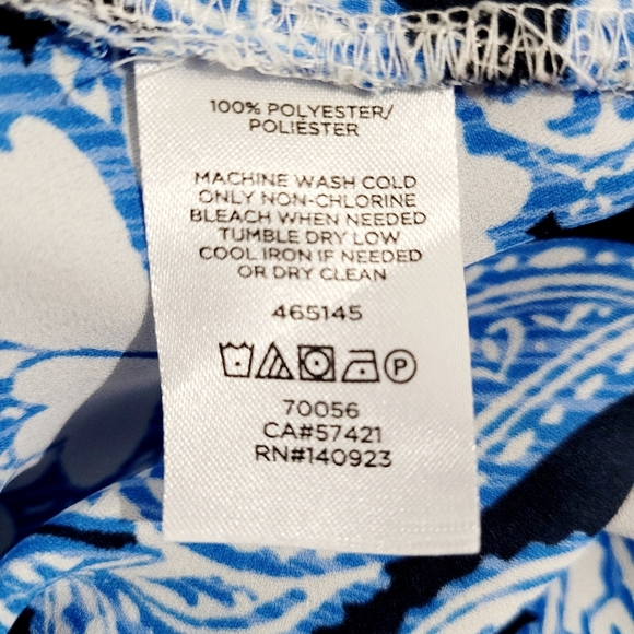 LOFT Floral Flutter Sleeve Blouse Top Woman's Size Medium - Picture 9 of 9